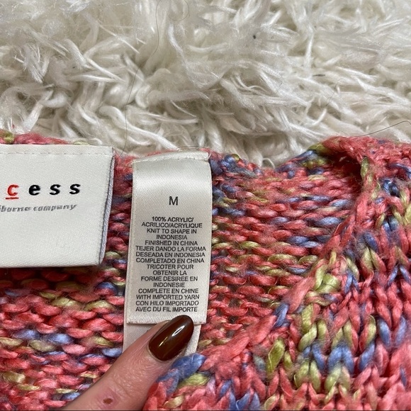 Liz Claiborne Colorful Knitted Sweater - Picture 5 of 6